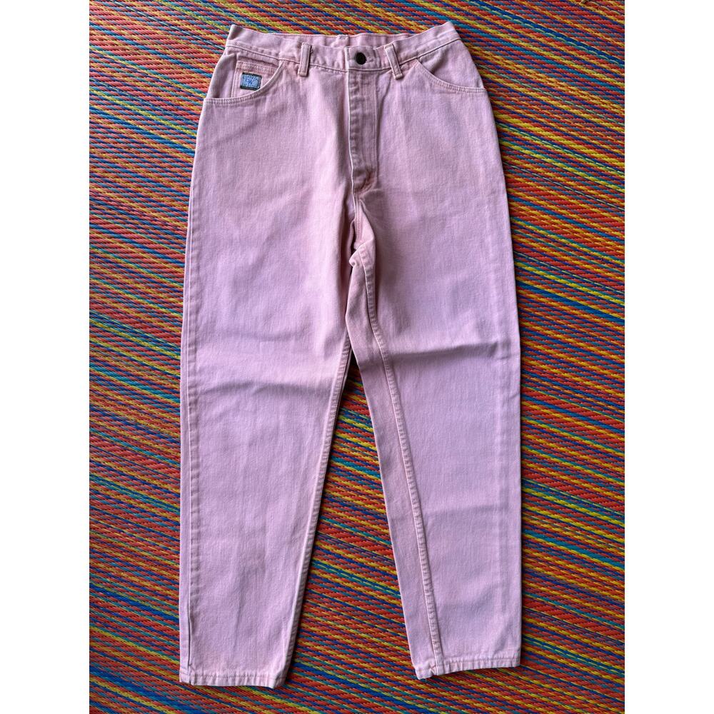 Vintage Wrangler Women’s Tapered Pink Jeans, Size 12
